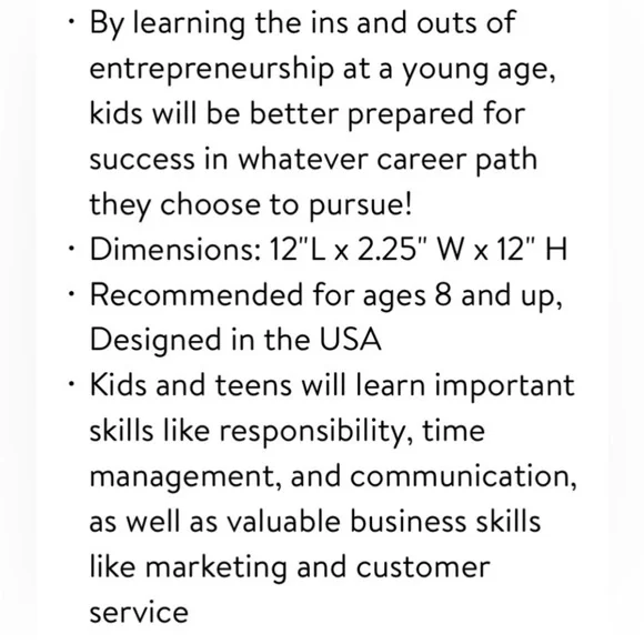 🌸 New Fashion Angels Lemonade Stand Kit, Everything Needed to Run A Kids 🍋 Stand - Picture 4 of 12